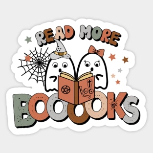 Read More Booooks Ghost Boo Halloween Sticker